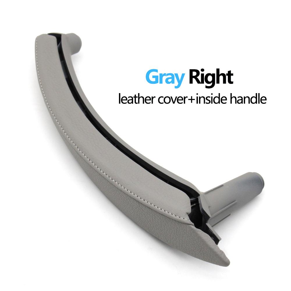 Ручка для внутренних пассажирских дверей с левым рулем и правым рулем с кожаным внешним чехлом для BMW X5 X6 E70 E71