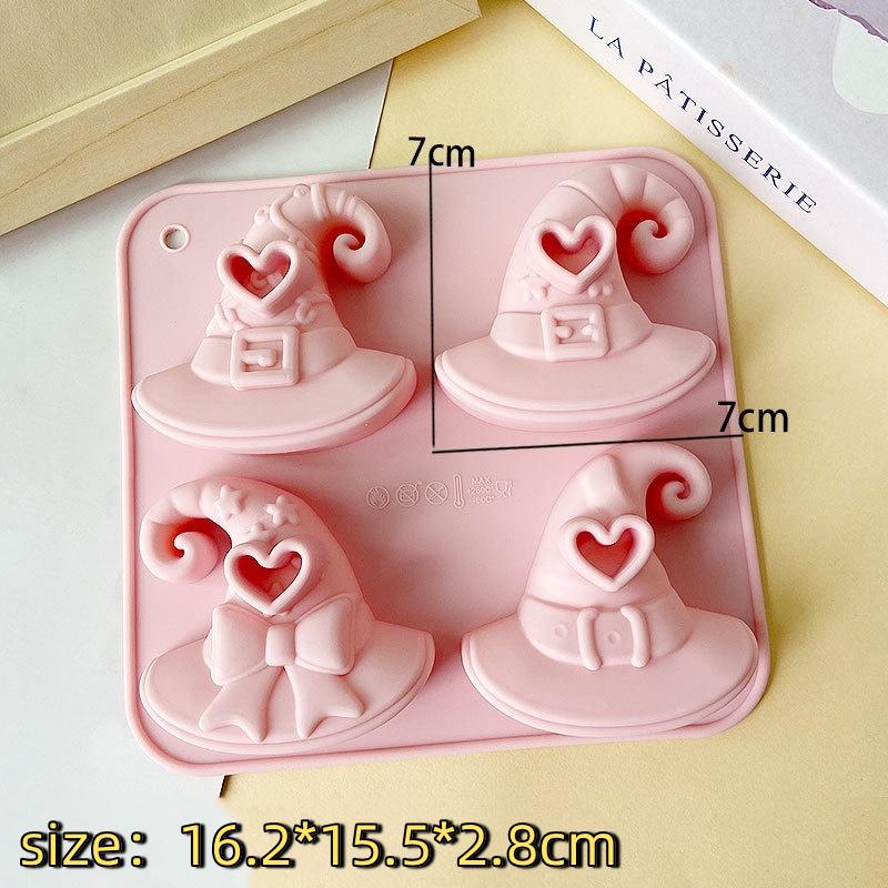 Halloween Holiday Silicone Baking Molds Reusable Pumpkin Bat Witch Moulds for Candy Chocolate Dessert Decor