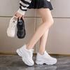 Inner Height Increase Women's Single Shoes Spring New Breathable Dad Shoes Platform Mesh Small Sports Casual Shoes Women