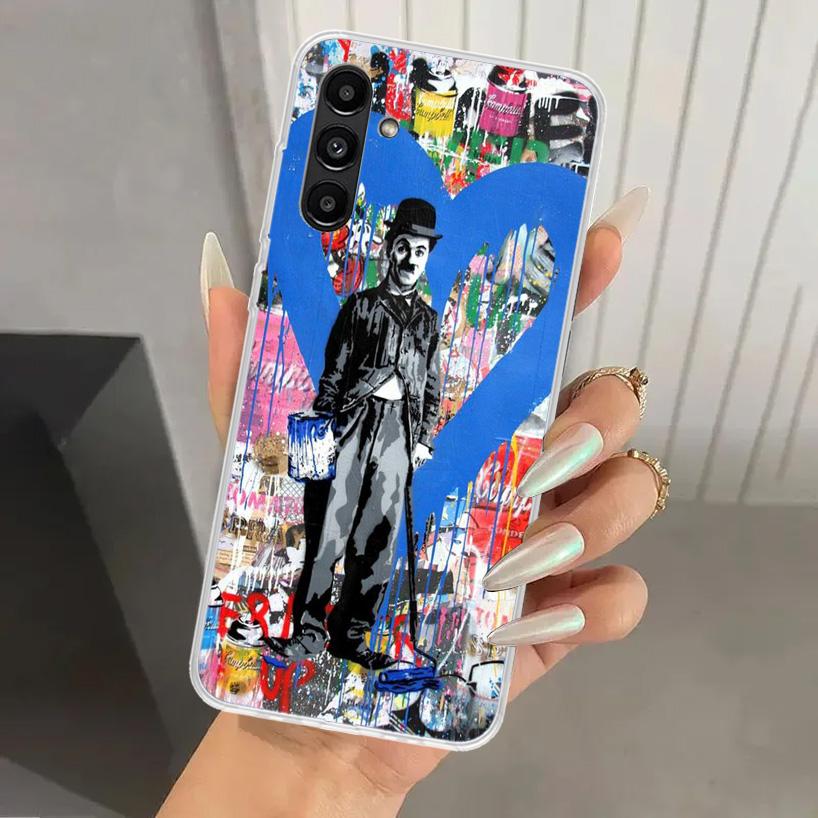 Чехол для телефона Banksy Graffiti Art для Samsung Galaxy A16 A26 A36 A56 A15 A25 A35 A55 A14 A24 A34 A54 A13 A23 A33 A53 A05S A04S A03S
