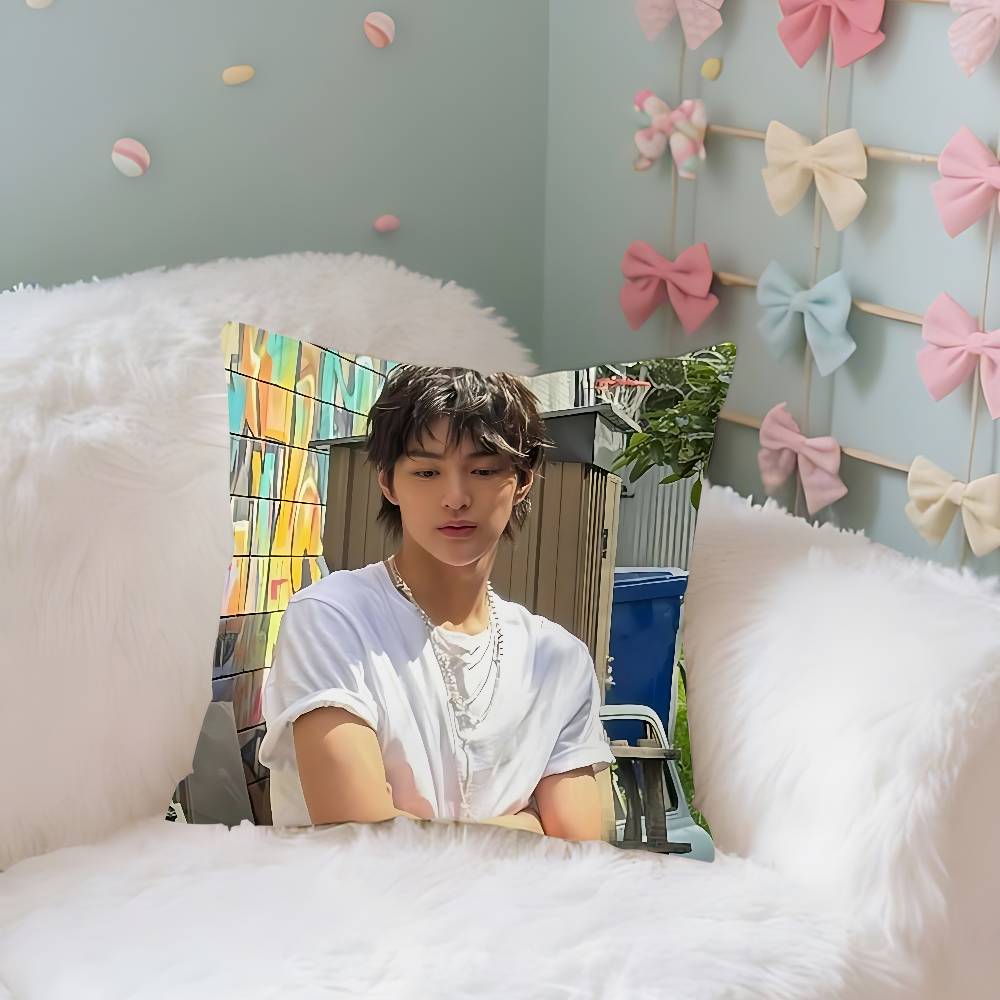 CORTIS KEONHO Case Plush Fabric Soft Pillowcase Double Sided Print Cushion Cover Household Gifts