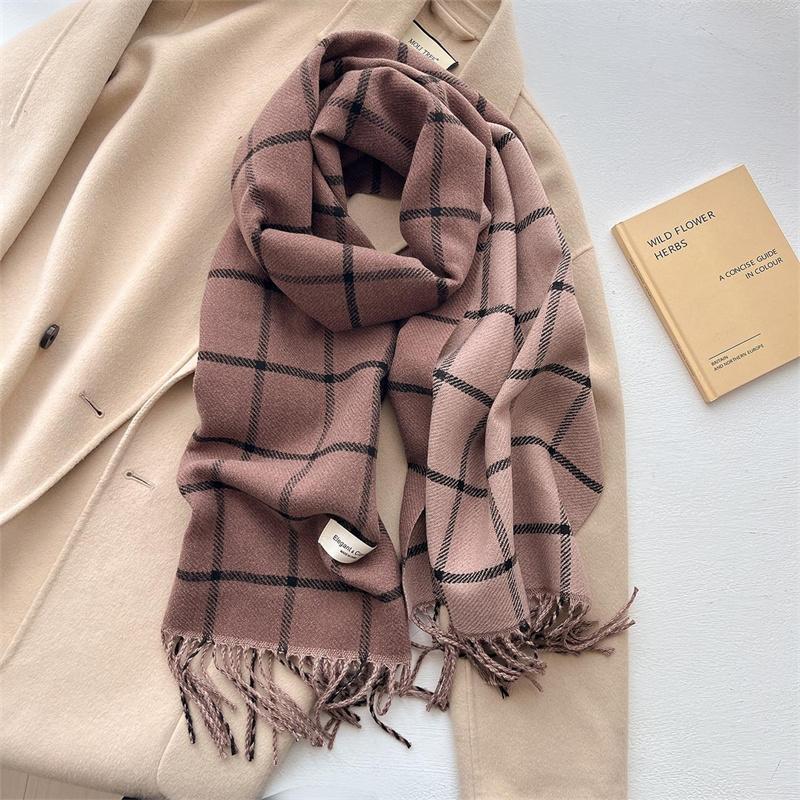 Luxury Brand Cashmere Warm Scarf for Women Design Winter Thick Shawl Wrap Pashmina Blanket Poncho Female Bufanda Echarpe Foulard