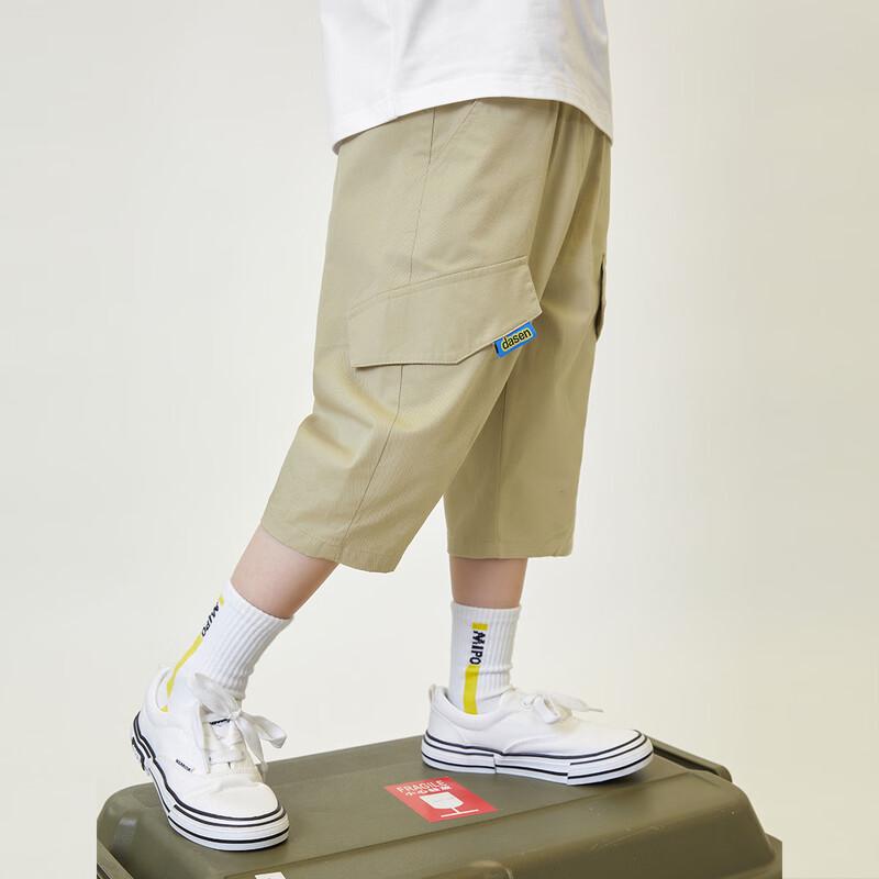DuoDuoJia Boys' Summer Lightweight Cargo Capri Pants