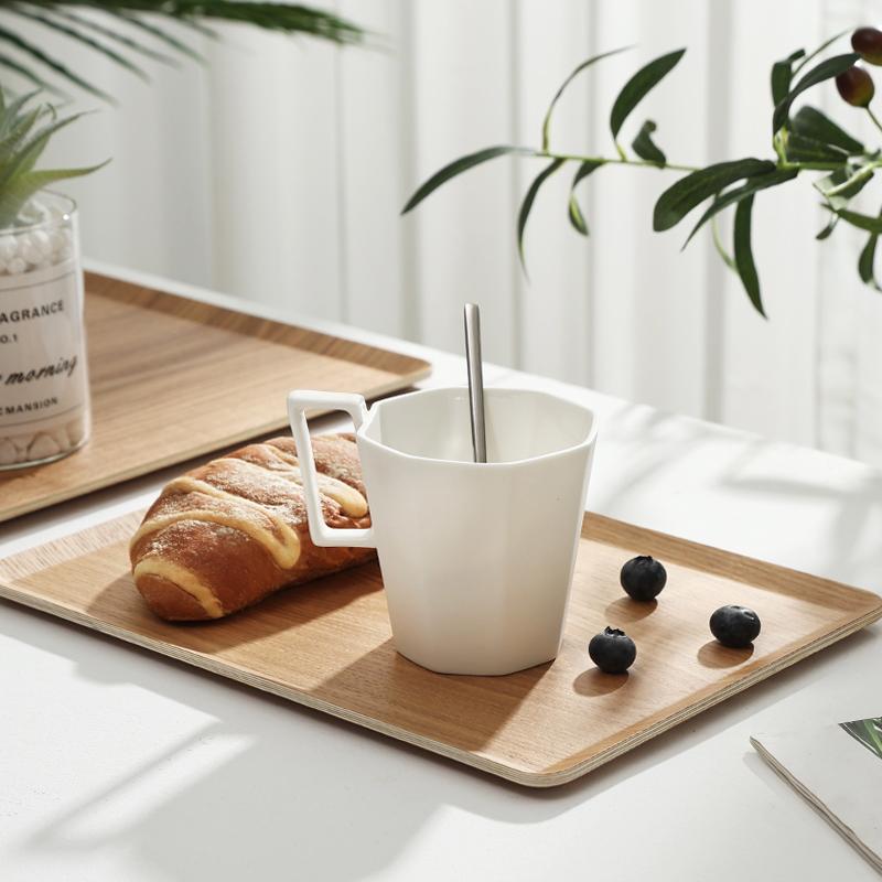 Японский Fraxinus Mandshurica деревянная подставка для торта, прямоугольный поднос для десерта, кухонный поднос для хранения, изысканный поднос для чая