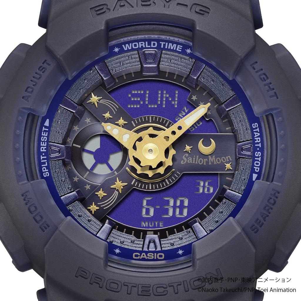 Часы Babygie Pretty Guardian Sailor Moon Collaboration Модель Blue [Casio] [] BA-110XSM-2AJR