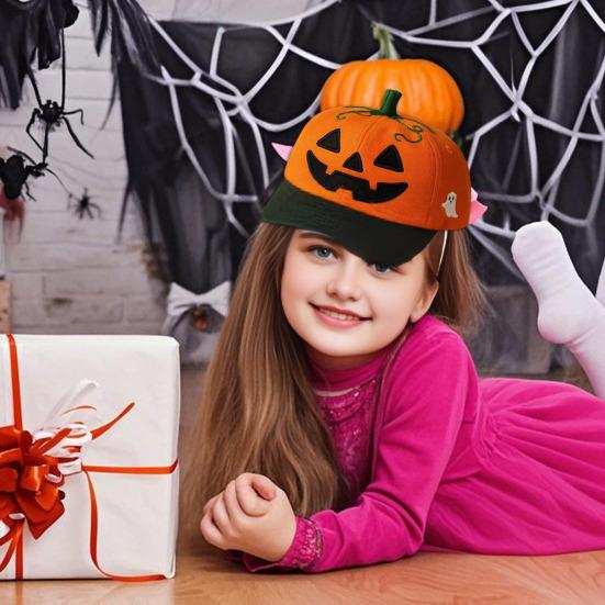 Бейсболка с тыквой на Хэллоуин, унисекс, регулируемая, вышивка, лицо тыквы, папина шляпа, хлопковая кепка дальнобойщика для Хэллоуина, рыбалки, кемпинга, тенниса