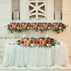 1 шт., искусственный свадебный цветочный ряд из розового шелка 70x30 см, искусственные цветы, поддельные цветы, арка, фон для витрины, цветочная вечеринка, домашний декор