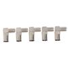 5Pcs Rf Coaxial 90 Right Angled Tv Aerial Connector F Female To Tv Female Plug