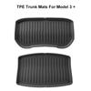 For Tesla Model 3+ 2024-2024 Upgrade TPE Front Storage Box Pad Rear Trunk Mat Waterproof Protective Liner Trunk Tray Floor Mat