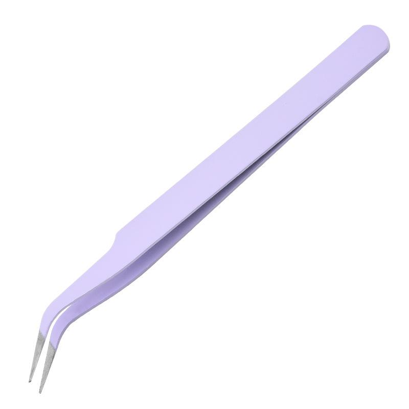 High Quality Hot Sale Custom Stainless Steel Eyelash Aid Makeup Eyelash Extension Tweezer Professional Beauty Tweezer