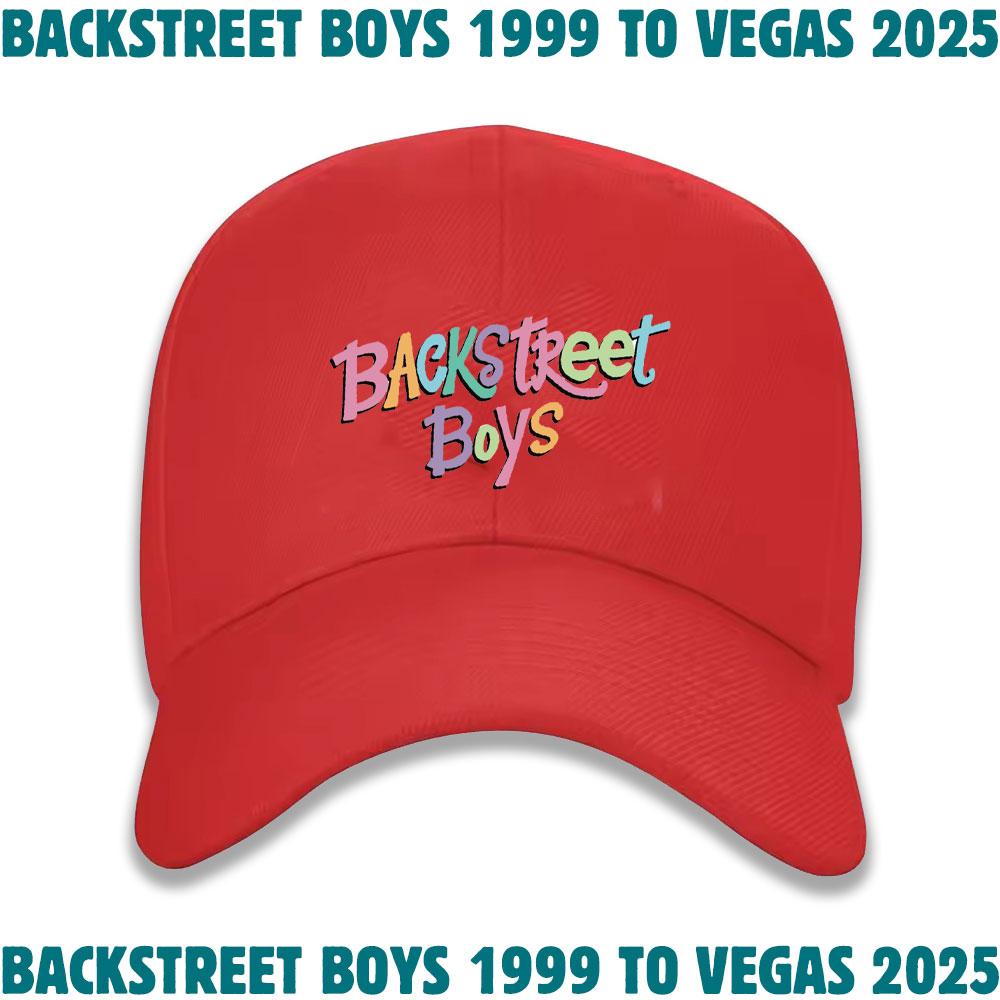 Backstreet Boys Letter Baseball Concert Cap Outdoor Retro Trucker Dad Hat Unisex Teens Casual Sunshade Snapback Polyester Cap