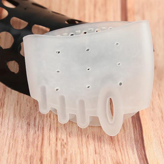 1 Pair Silicone Toe Separators for Women Supportive Toe Spacers for Overlapping Toes Foot Corrector Forefoot Pad for Plantar Pain Relief