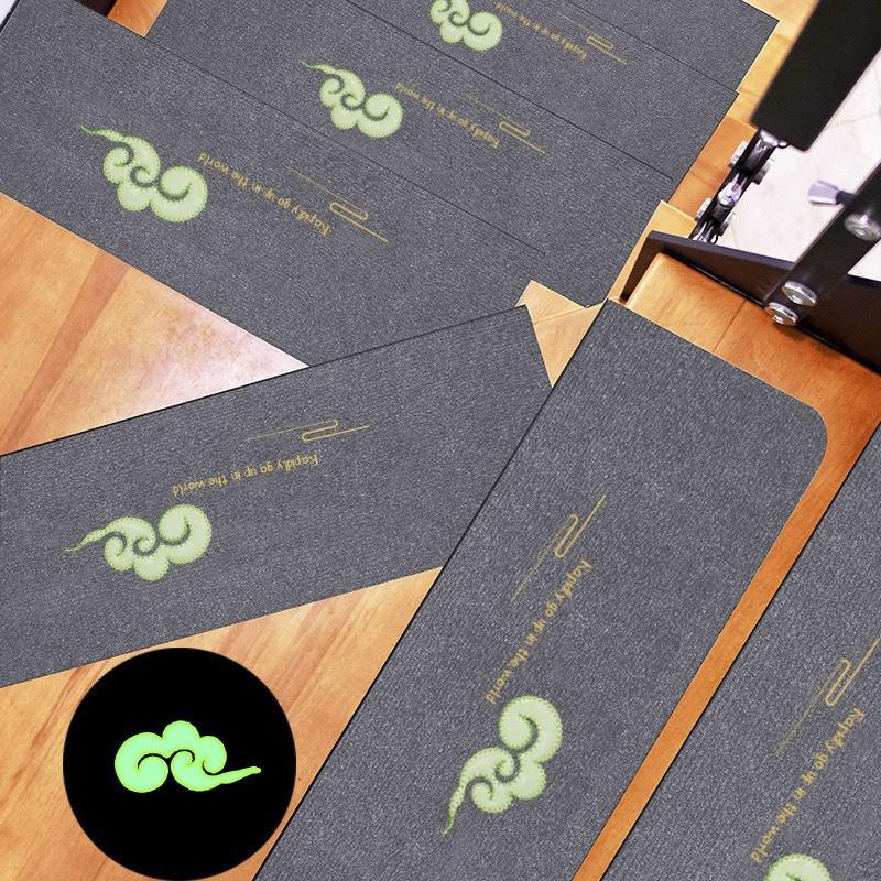 Светящиеся самоклеящиеся коврики на ступени лестницы - Соединяемые, без клея, коврики для защиты массива дерева