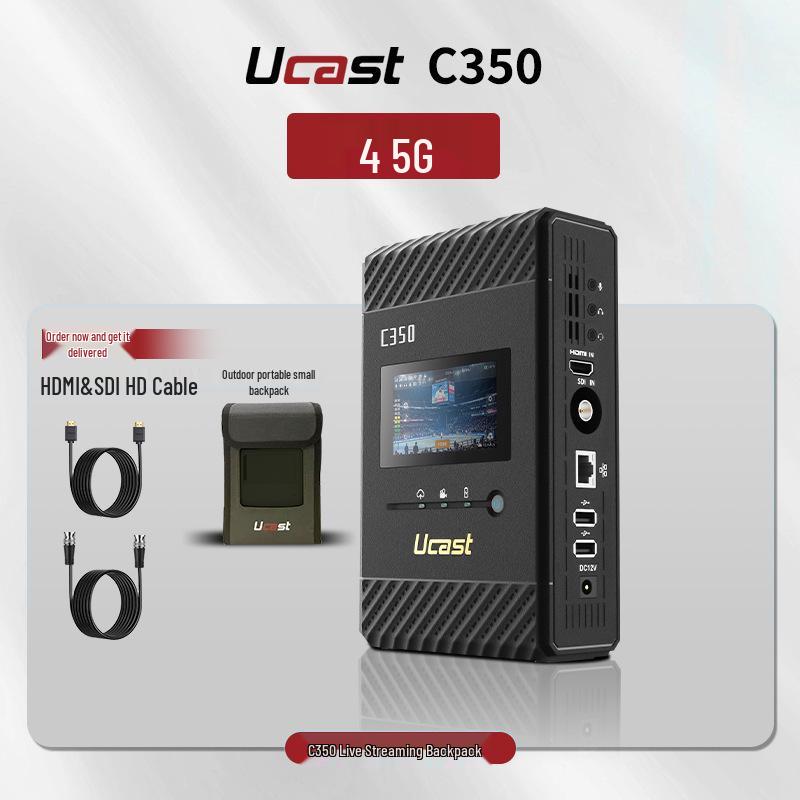 5G-рюкзак 7Ucast C300 для многосетевого прямого вещания с HD-кодером для улицы HDMI/SDI