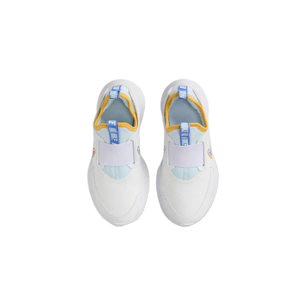 Nike Flex Runner 3 PS White Sundial Yellow University Blue Kids Sneakers HJ3496-141