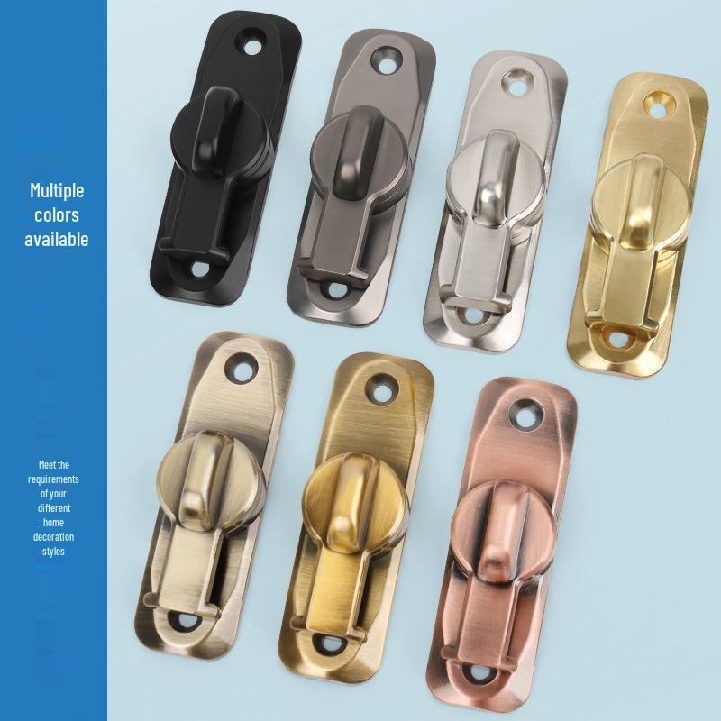 Замок амбарной двери 90°: Защелка без сверления, Карманная пряжка для раздвижной двери, Антивандальный болт