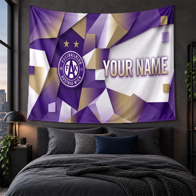 Personalized Tapestry Wall Hanging Austria Wien FC Pattern Art Background Cloth