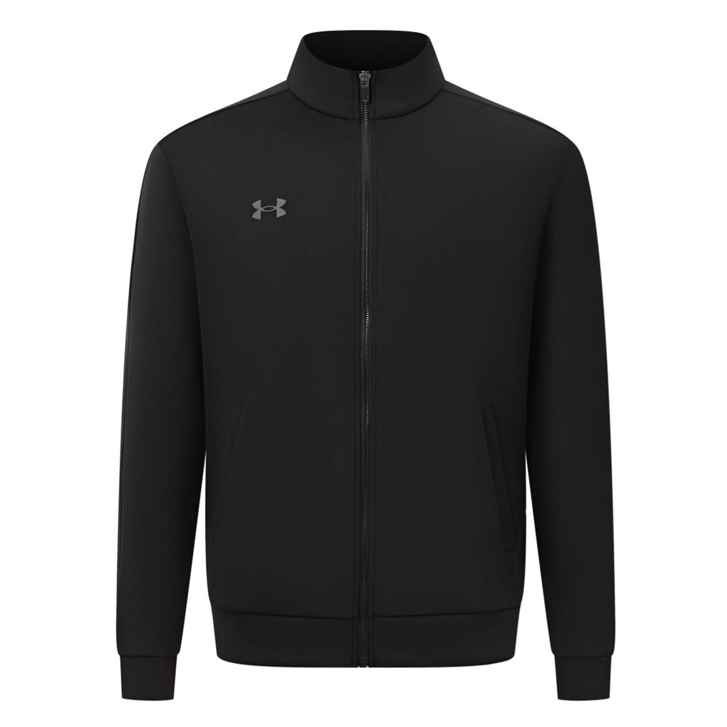 Under Armour Повседневная Минималистичная Универсальная Деловая Мода Спортивная Фитнес Путешествия Куртка на Молнии Унисекс куртки Черный 26500405-001