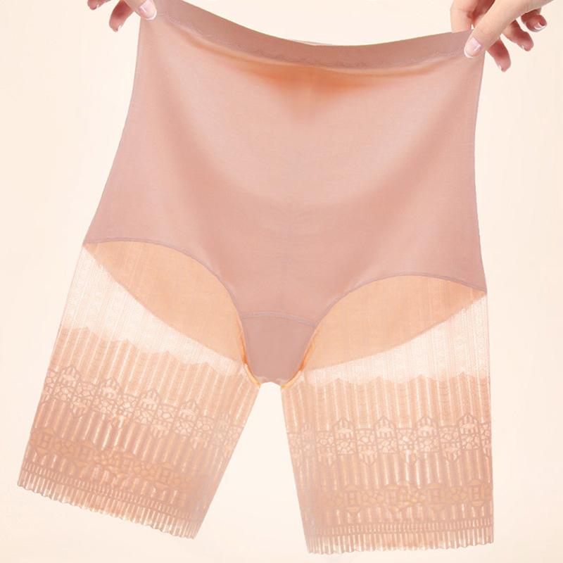 Plus Size Safety Shorts Women Summer Highly Elastic Sexy Lace Anti Chafing Under Skirt Boxers Shaping Waist Boyshorts Panties 120kg