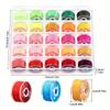 25/36Pcs Plastic Sewing Machine Bobbins Set with Case & Thread for Household, DIY Embroidery & Clothing | Colorful, Durable"