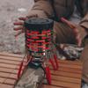 Portable Stainless Steel Outdoor Stove Heater & Windshield Hand Warmer