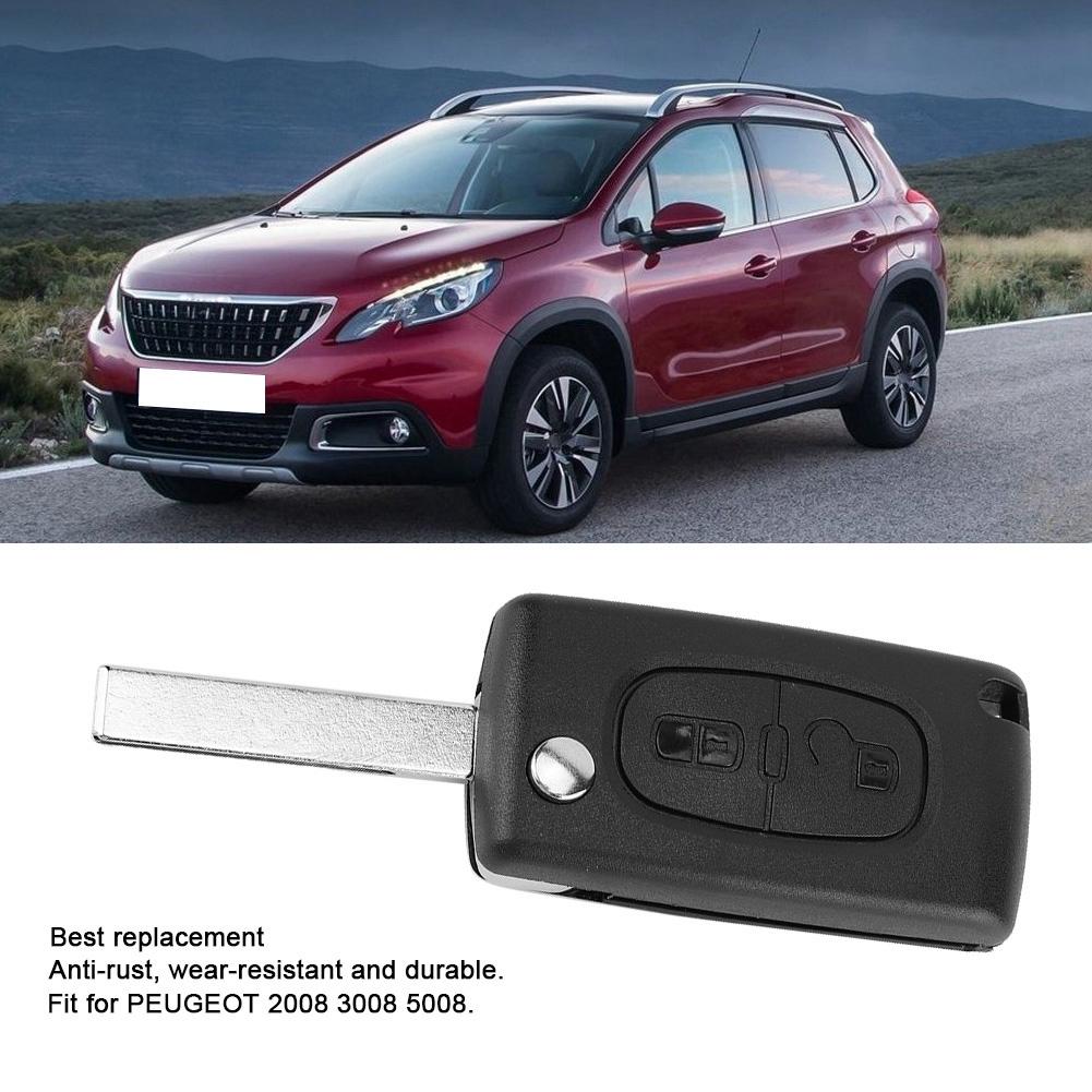 Чехол с дистанционным брелоком с 2 кнопками, подходит для PEUGEOT 2008 3008 5008