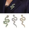 Luxurious Snake Shaped Brooch Trendy Snake Shape Brooch Pin In Metal with Rhinestones Accent for Young Women