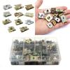 150 Pcs Mixed Size Metal U-Type Auto Bumper Leaf Board Fastener Clip Gasket Set
