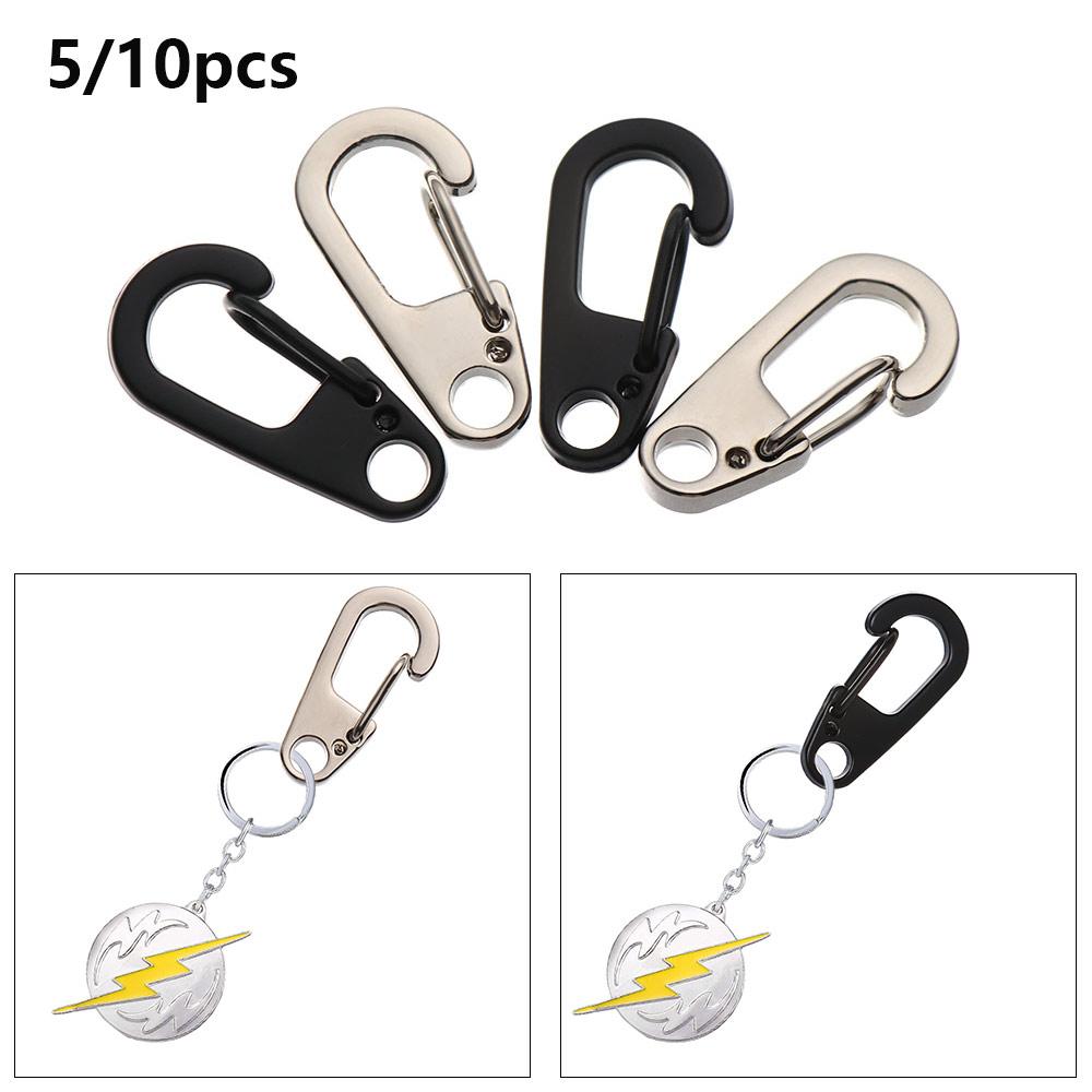 Buckle Outdoor Hook Survival EDC Gear D-Ring Key Chain D Carabiner Spring Clips Camping Keyring
