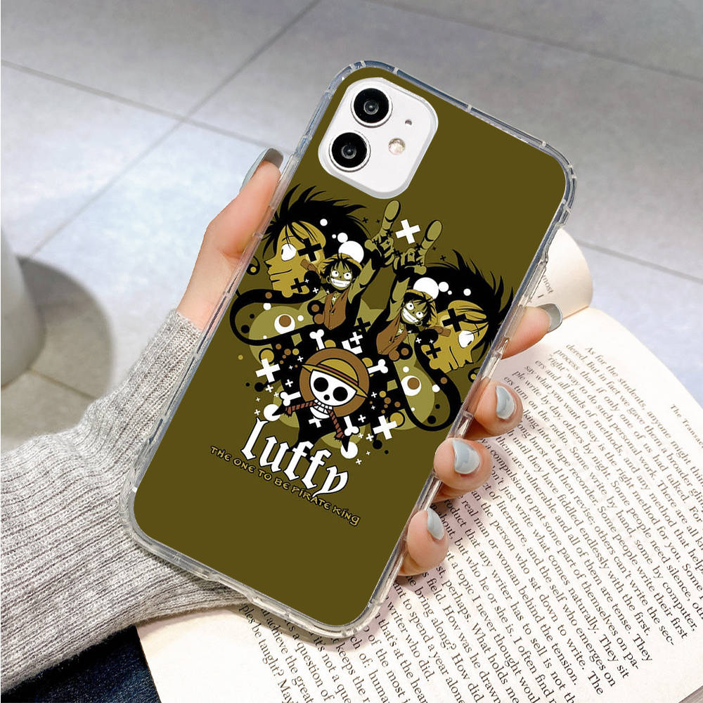 Чехол для Samsung A04 A14 A23 A34 A54 M23 M33 M52 M53 Realme 10 9 C30S C35 C55 VIVO Y02S Y21 Y51 X80 Pro Прозрачный чехол WI63 One Piece Luffy