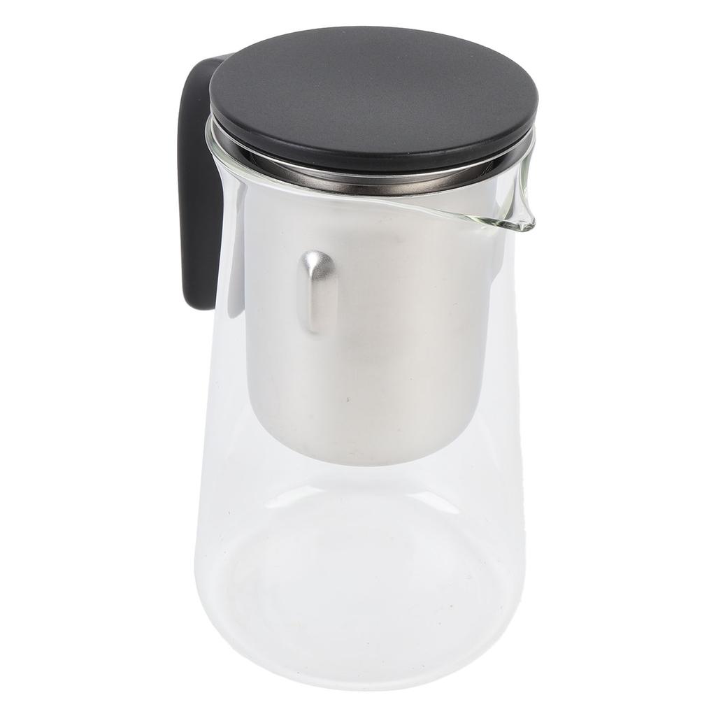 Glass Teapot Creative Magnetic Press Control Water Separation Tea Pot for Blooming Tea