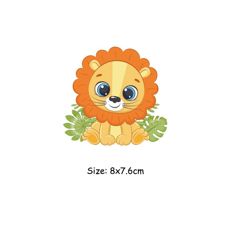 Термальная наклейка с милыми животными на одежде для кукол, детская одежда, наклейка «сделай сам», Parches Ropa, термопереносные нашивки, олень, единорог