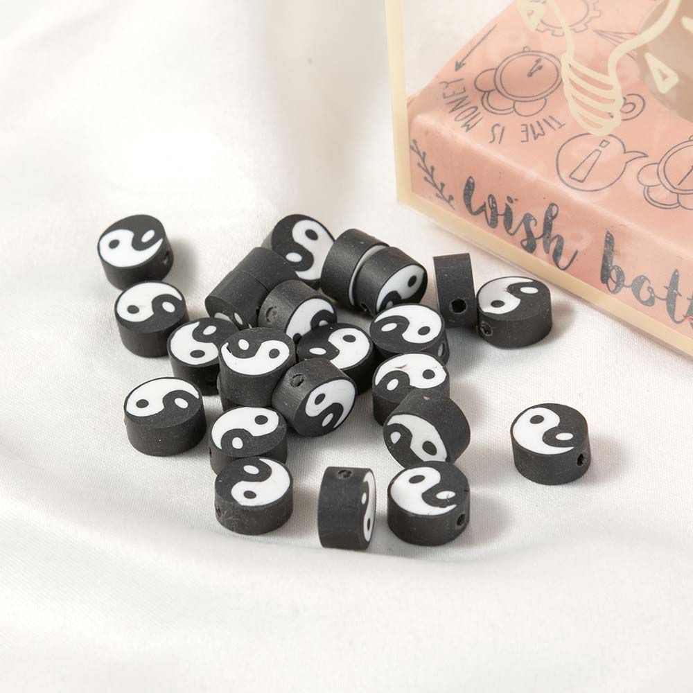 Ожерелье Круглый Браслет Вышивка Бусины Глаза Инь Ян Бусины Тайцзи Бусины DIY Изготовление ювелирных изделий