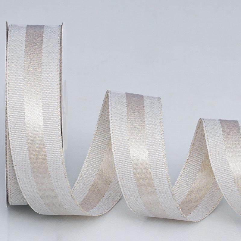 DIY Romantic and Cozy Ribbed Edge Gold and Silver Weft Ribbon Handmade Hair Accessories Diy Material Ribbon Cake Baking Gift Flower Packaging Ribbon