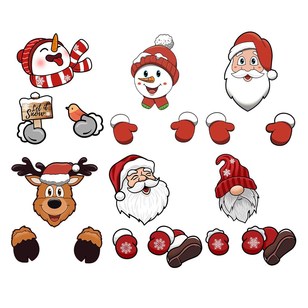 Рождественское украшение для забора Сделай сам Садовая табличка для забора Наружный рождественский декор Дед Мороз