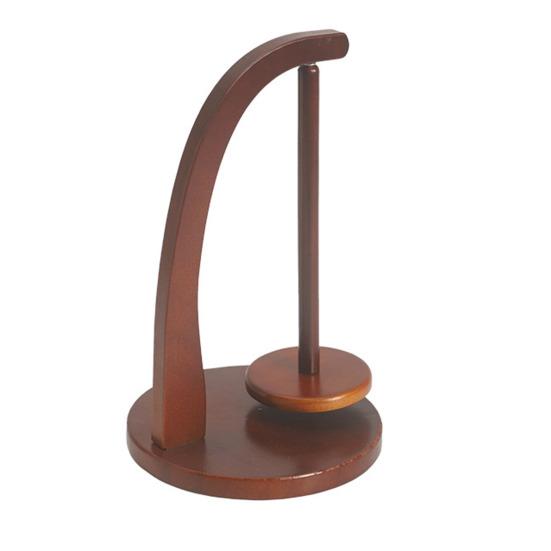 Деревянный держатель для ниток для вязания крючком с устойчивым основанием, без заусенцев, многоразовый вращающийся магнитный держатель ниток