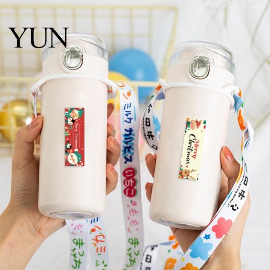 Gift Packaging Finishing Touches Christmas Sealing Stickers, Self-adhesive Decorative Labels, Coated Paper Box Labels Roll Stickers for Envelope Seals