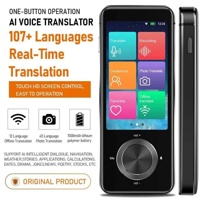 New M9 Instant Voice Translator Portable Language in Real-time Smart Translation 16Offline Language Simultaneous Interpretation for Travel and Study