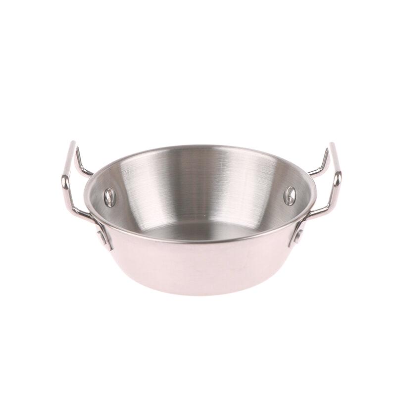 1 шт., кухонная чаша в корейском стиле, прочная миска для рисового вина из нержавеющей стали, бытовые тарелки для закусок с двойными ушками для кухни