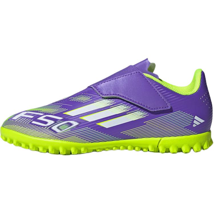 Adidas F50 Club Fabric Fashion Comfortable Durable Low-Top Soccer Shoes Kids Soccer Shoes Purple JI0034