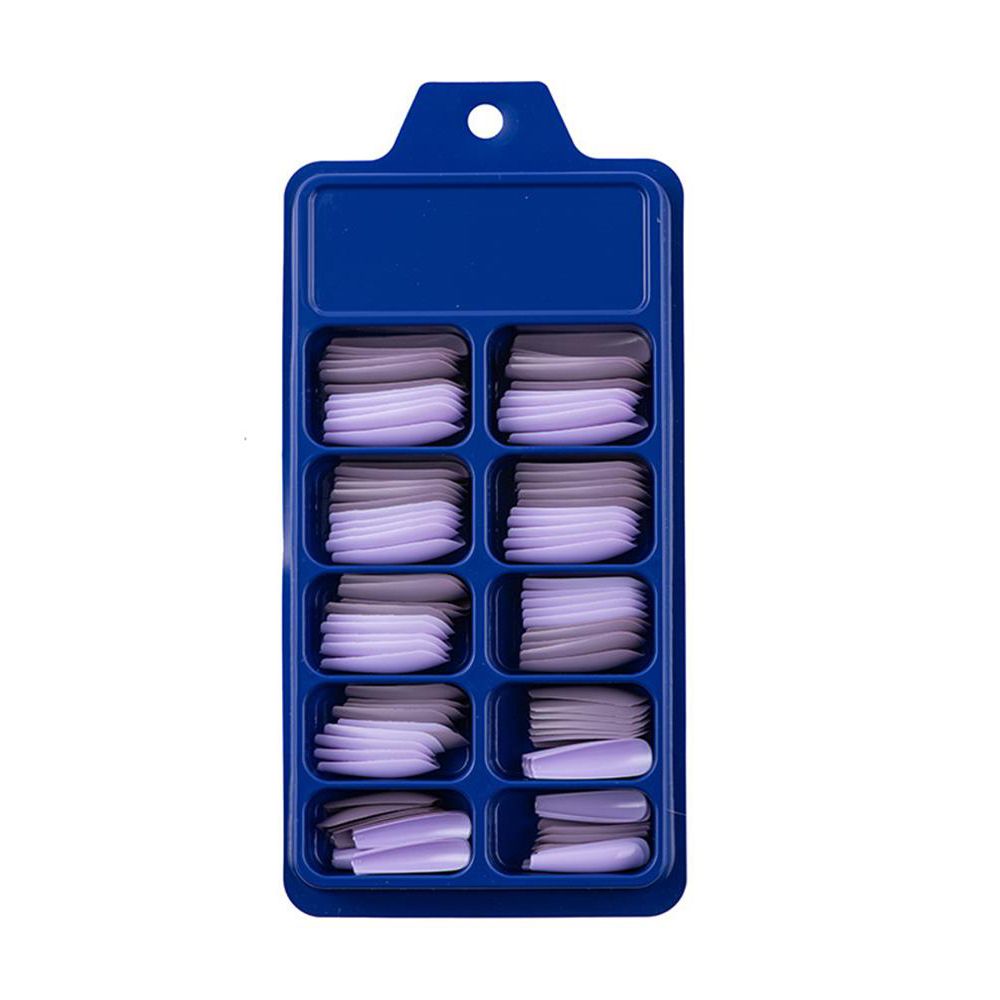 100Pcs Candy color Acrylic Beauty Tools False Nail Tips Full Cover Ballerina Fake Nails Manicure