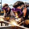 Anti Glare Welder Mask Ventilated Welding Helmet Welding Face Shield  Metal Production