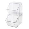 Food Storage Bin Organizer Plastic Packet Organizer For Snacks Tea Bags Instant Coffee Cosmetics