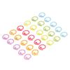 30pcs Knitting Stitch Rings DIY Colorful Stitch Marker Ring Knitting Crochet Markers for Knitting