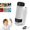 Detachable Children Pocket Microscope with LED Light Mini Microscope for Kids  Outdoor