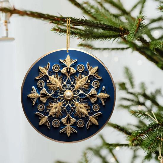 Рождественские украшения Акриловые снежинки, олени, снеговики, подвесные украшения для рождественской елки, домашний декор для вечеринки