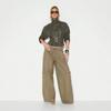 Womens Faux Suede Short Moto Jacket Belted Stand Collar Retro Workwear Zip Coat