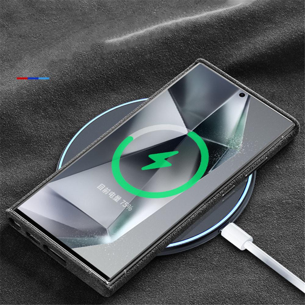 Оригинальный чехол из алькантары с MagSafe для Samsung Galaxy S24 S25 S25 Ultra Магнитная крышка