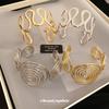 High-End European & American Metal Wave Bracelet: Luxurious, Fashionable, and Trendy Hand Jewelry