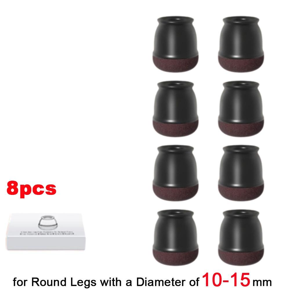 8PCS Thickened Leg Pad Upgraded Felt Table Foot Protective Cover Chair Leg Cover Table Protection